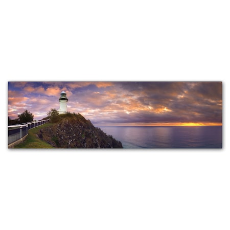 Doug Cavanah 'Cape Byron Lighthouse' Canvas Art,8x24